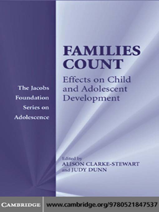Title details for Families Count by Alison Clarke-Stewart - Available